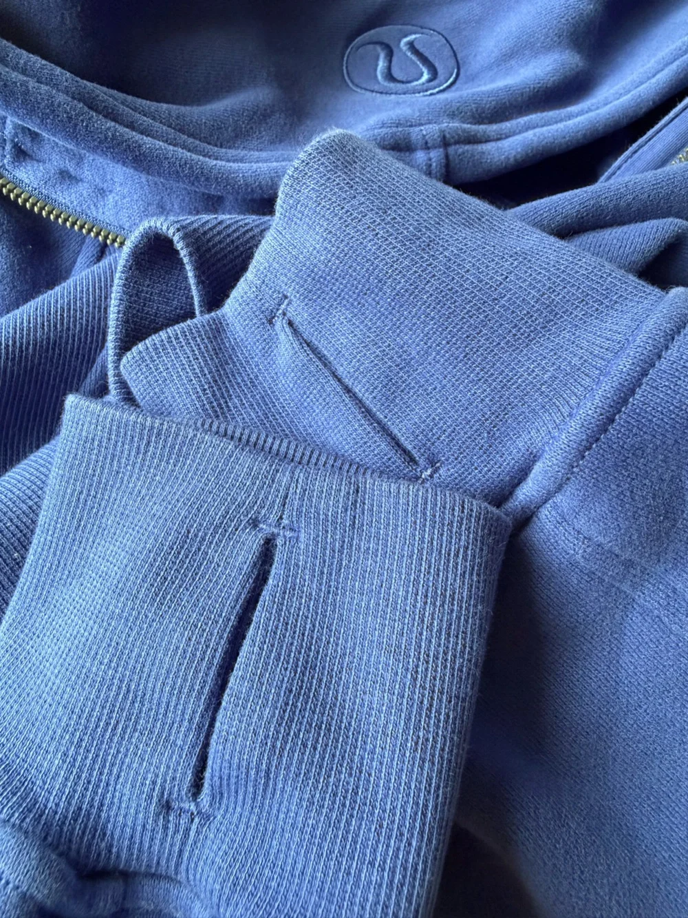 Lululemon Scuba Oversized 1/2 ZIP Hoodie M/L Psychic Blue Pullover Sweatshirt